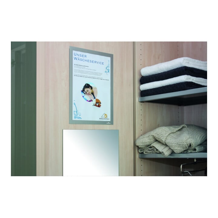 DURABLE Info-Rahmen DURAFRAME® A4 10 St. silber