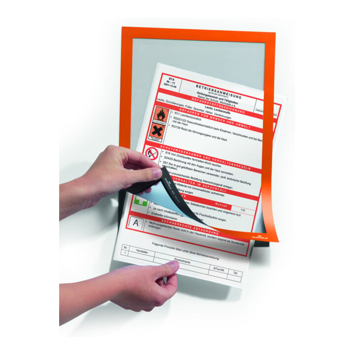DURABLE Info-Rahmen DURAFRAME® A4 2 St. orange