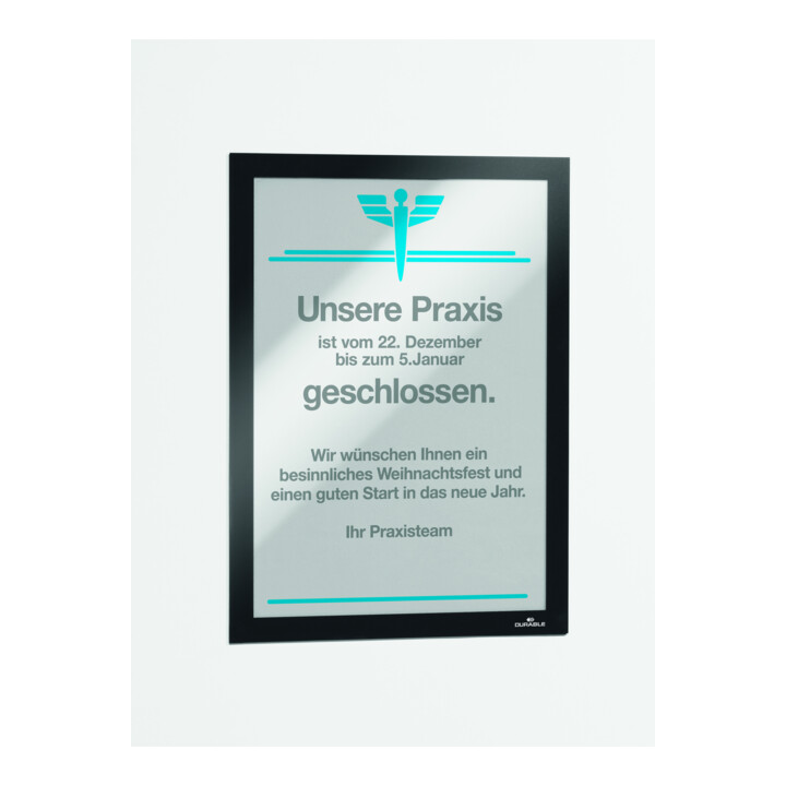 DURABLE Info-Rahmen DURAFRAME® A4 2 St. schwarz