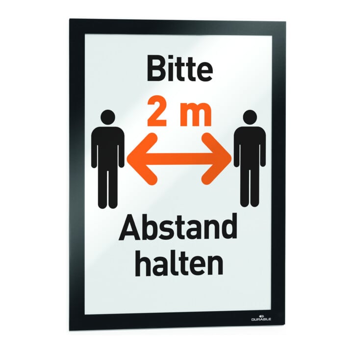 DURABLE Info-Rahmen DURAFRAME® A4 2 St. schwarz