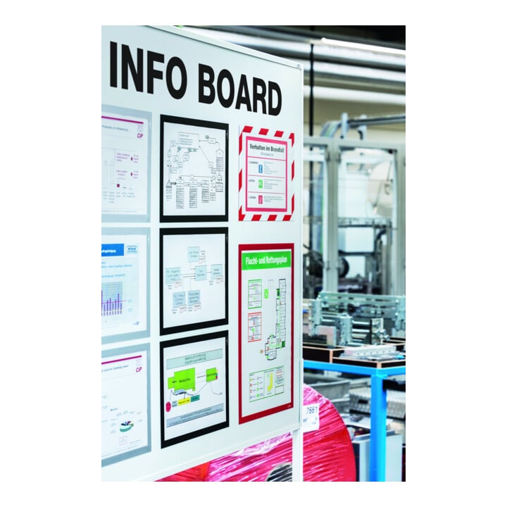 Durable Info-Rahmen DURAFRAME® MAGNETIC A4 5 St. schwarz