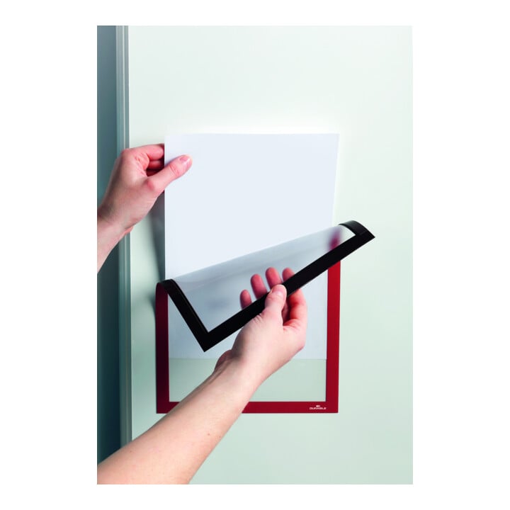 Durable Info-Rahmen DURAFRAME® MAGNETIC A4 rot 5 St.