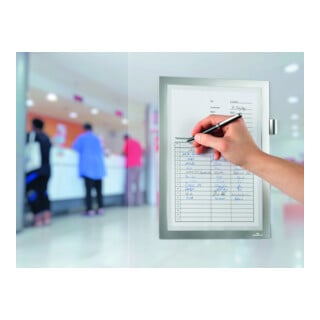 DURABLE Info-Rahmen DURAFRAME® NOTE A4 silber