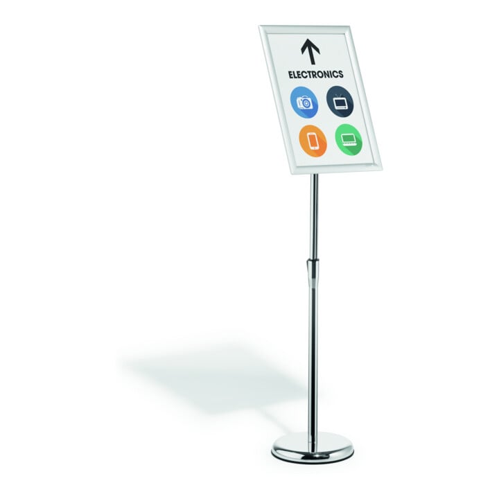 DURABLE Infoständer Aluminium Klapprahmen A3 silber