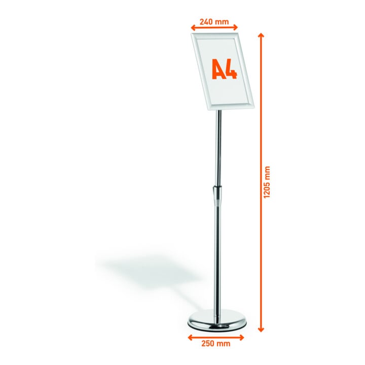 DURABLE Infoständer Aluminium Klapprahmen A4 silber