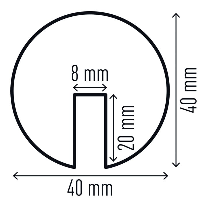 DURABLE Kantenschutzprofil E8 1m gelb/schwarz