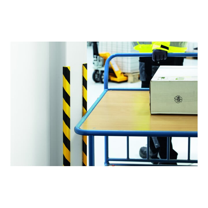 DURABLE Kantenschutzprofil E8 1m gelb/schwarz