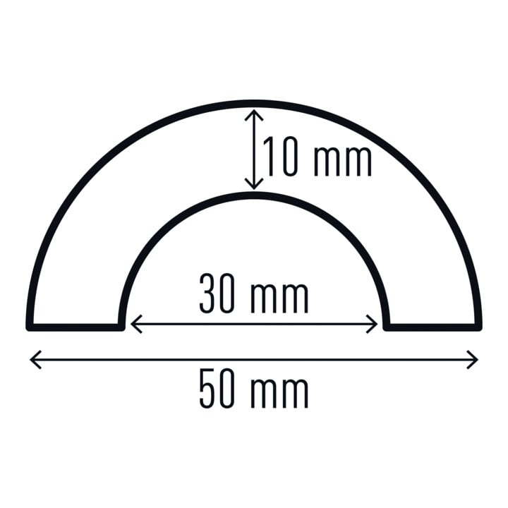 DURABLE Kantenschutzprofil E8R 1m gelb/schwarz