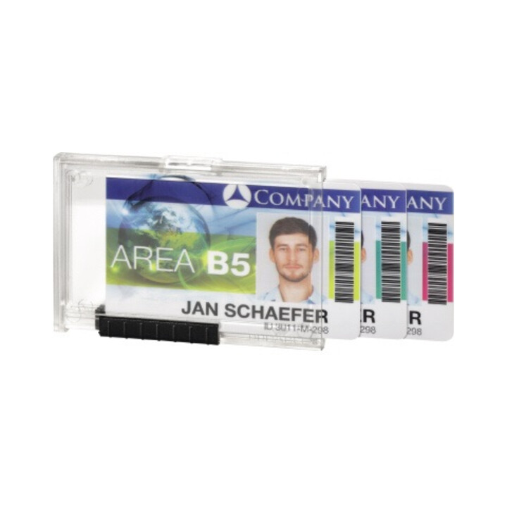 DURABLE Kartenhalter PUSHBOX TRIO 892019 10 St./Pack.