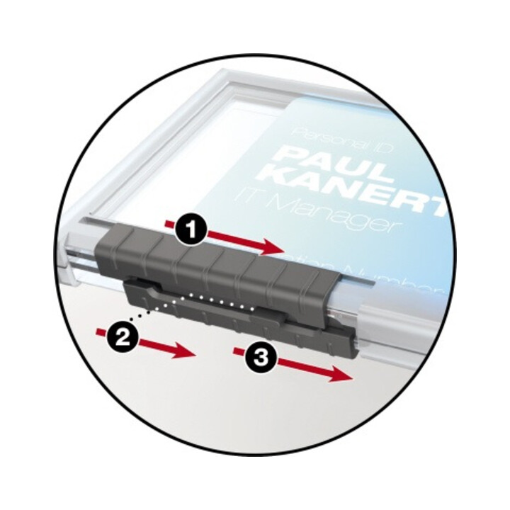 DURABLE Kartenhalter PUSHBOX TRIO 892019 10 St./Pack.