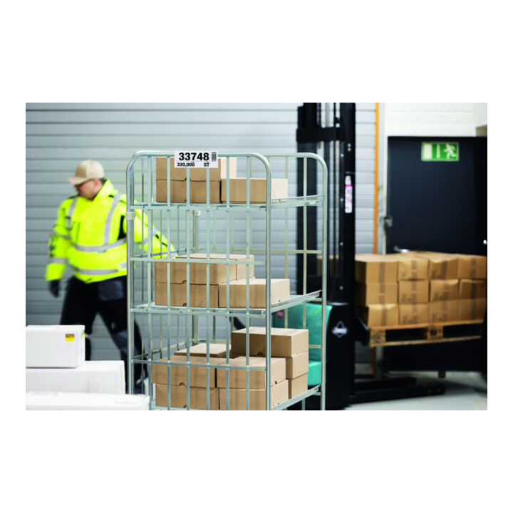Durable Kennzeichnungstasche mit Falz 1/2 A5 quer 10 St.