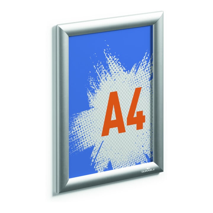 DURABLE Klapprahmen Aluminium A4 silber