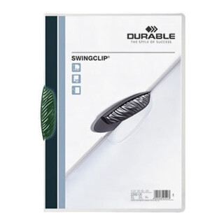 DURABLE Klemmmappe SWINGCLIP 226005 DIN A4 max. 30Bl. Klemme gn