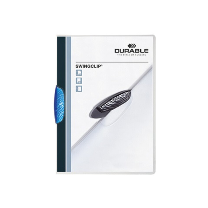 DURABLE Klemmmappe SWINGCLIP 226007 DIN A4 max. 30Bl. Klemme d.bl