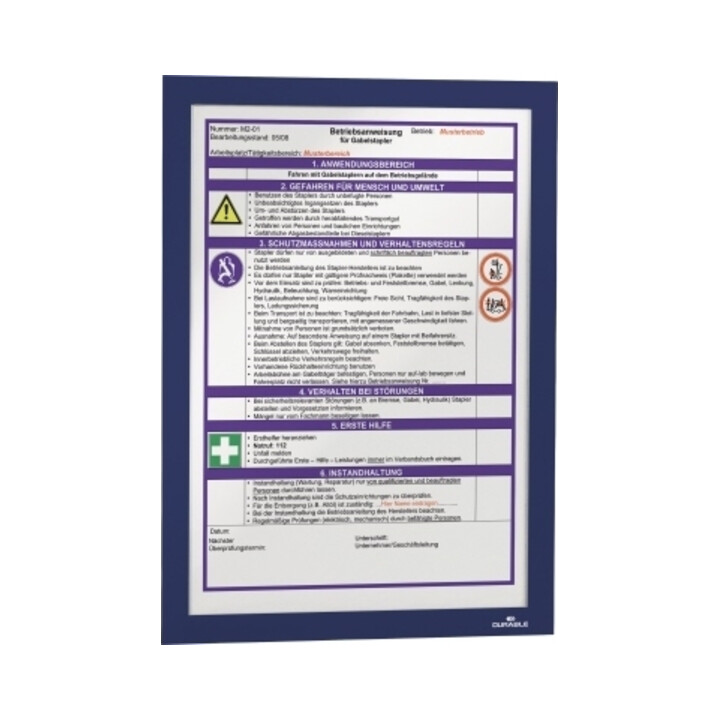 Durable Magnetrahmen DURAFRAME A4 Dunkelblau