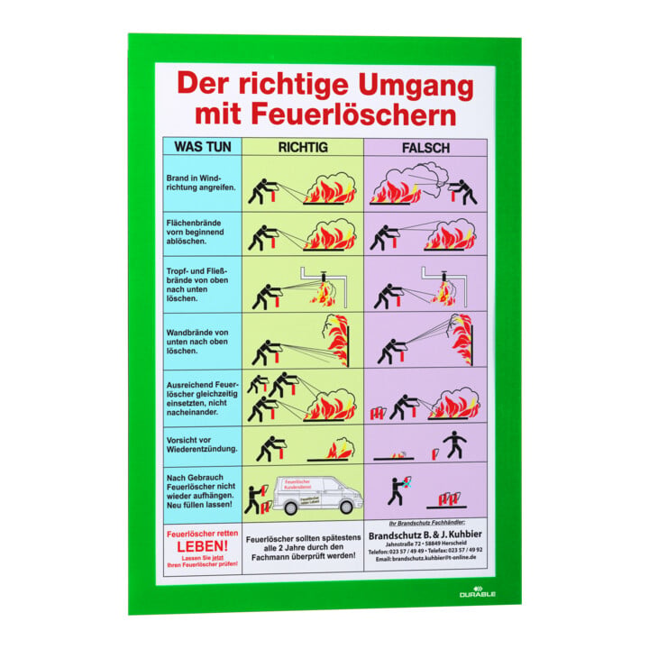 DURABLE Info-Rahmen DURAFRAME® A4 2 St. grün