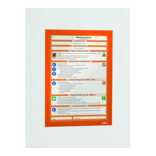 Durable Magnetrahmen DURAFRAME A4 Orange