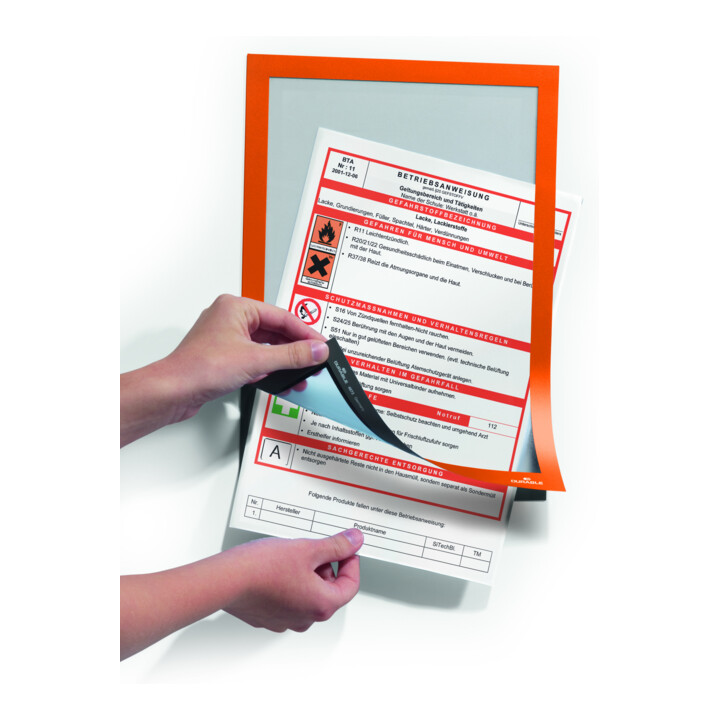 Durable Magnetrahmen DURAFRAME A4 Orange