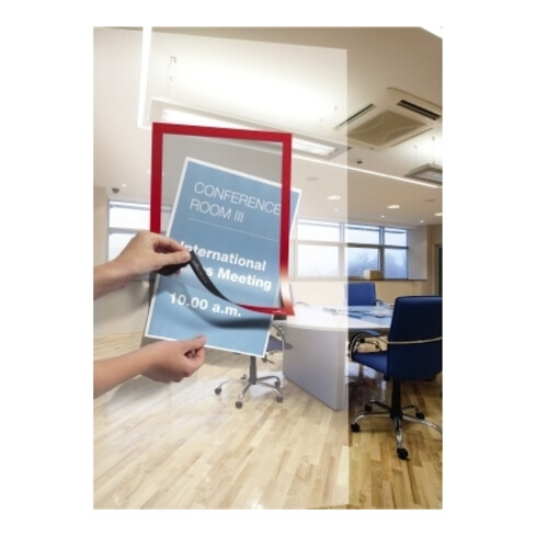 Durable Magnetrahmen DURAFRAME A4 Rot