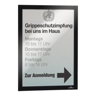 Durable Magnetrahmen DURAFRAME A4 Schwarz