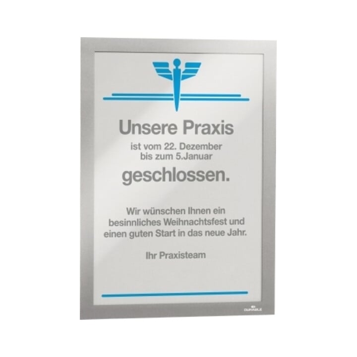 Durable Magnetrahmen DURAFRAME A4 Silber