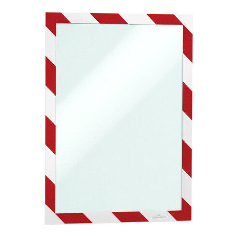 Durable Magnetrahmen DURAFRAME SECURITY A4  Rot/Weiß