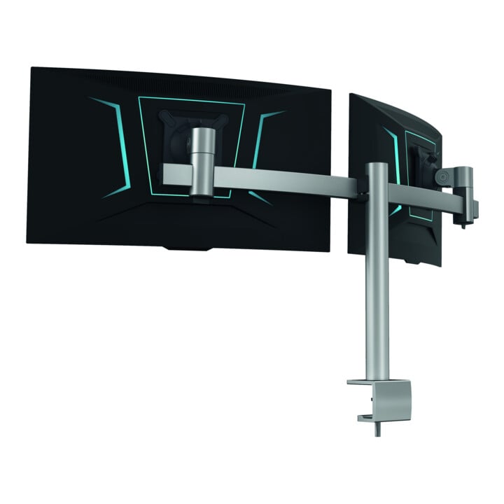 DURABLE Monitor Halterung PRO 2 Monitore silber