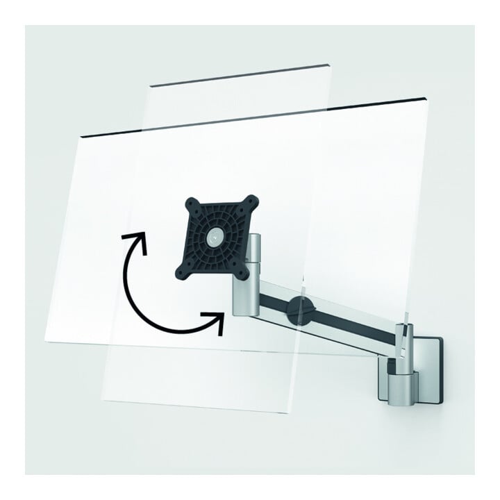 DURABLE Monitor Halterung PRO mit Arm 509023 silber