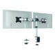 DURABLE Monitor Halterung SELECT 2 Monitore silber