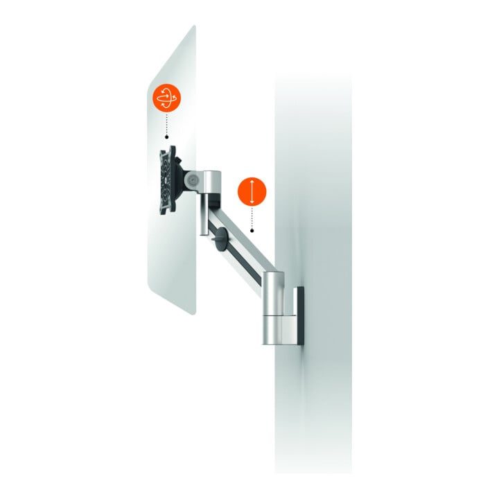 DURABLE Monitor Halterung SELECT 509423 silber