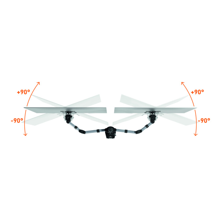 Durable Monitor Halterung SELECT für 2 Monitore. Tischbefestigung