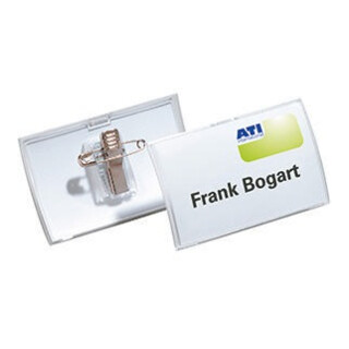 DURABLE Namenschild Click Fold 821119 75x40mm tr 25 St./Pack