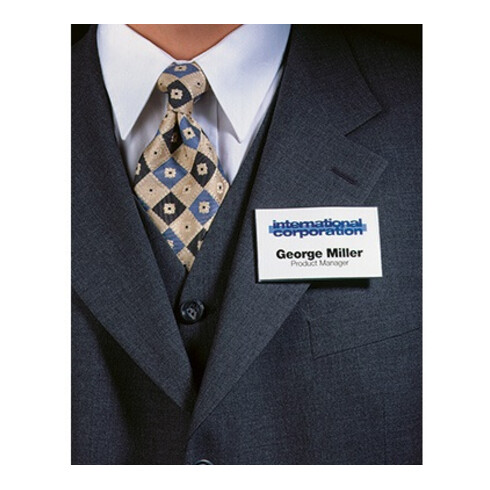 DURABLE Namenschild Click Fold 869319 90x54mm tr 5 St./Pack