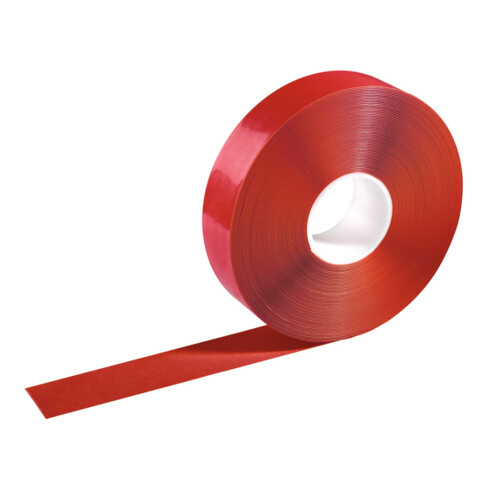 DURABLE Nastro di segnaletica antiscivolo per pavimenti Spessore 1,2 mm, Mod.: RED
