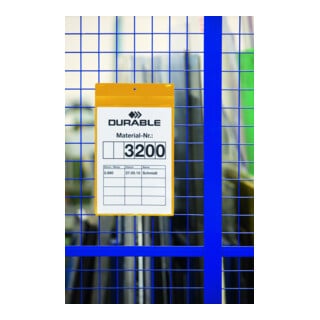 DURABLE Neodym-Magnettaschen A4 quer 10 gelb