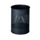 DURABLE Papierkorb Metall 17L rund mit Ascher 333001 schwarz