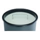 DURABLE Papierkorb Metall 17L rund mit Ascher silber 333023