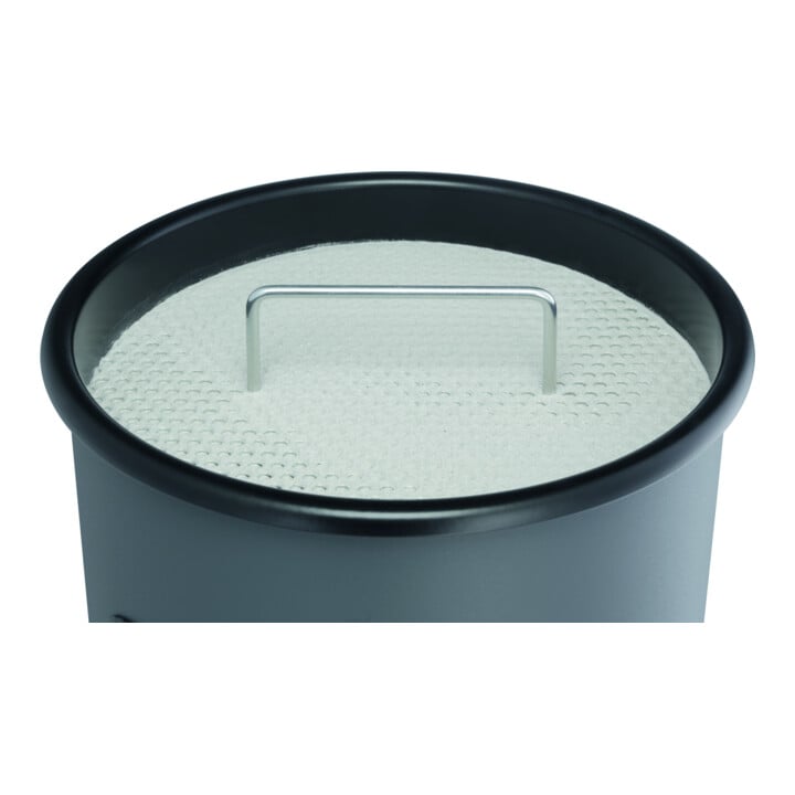 DURABLE Papierkorb Metall 17L rund mit Ascher silber 333023