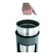 DURABLE Papierkorb Metall 17L rund mit Ascher silber 333023
