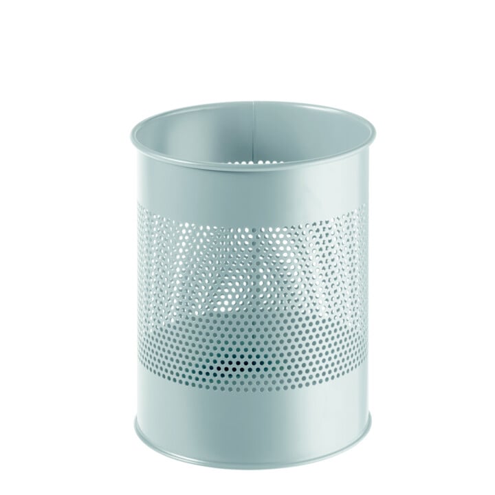 Durable Papierkorb Metall rund 15/P 165 mm, silber