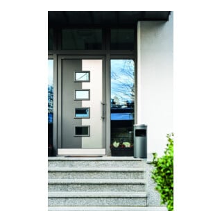 Durable Papierkorb safe mit Ascher Anthrazit 17l