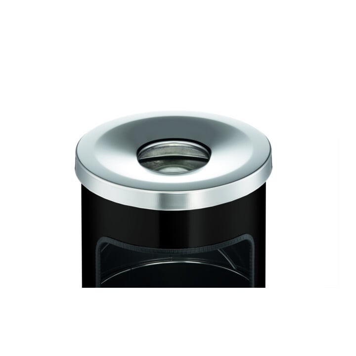 Durable Papierkorb safe mit Ascher Anthrazit 17l