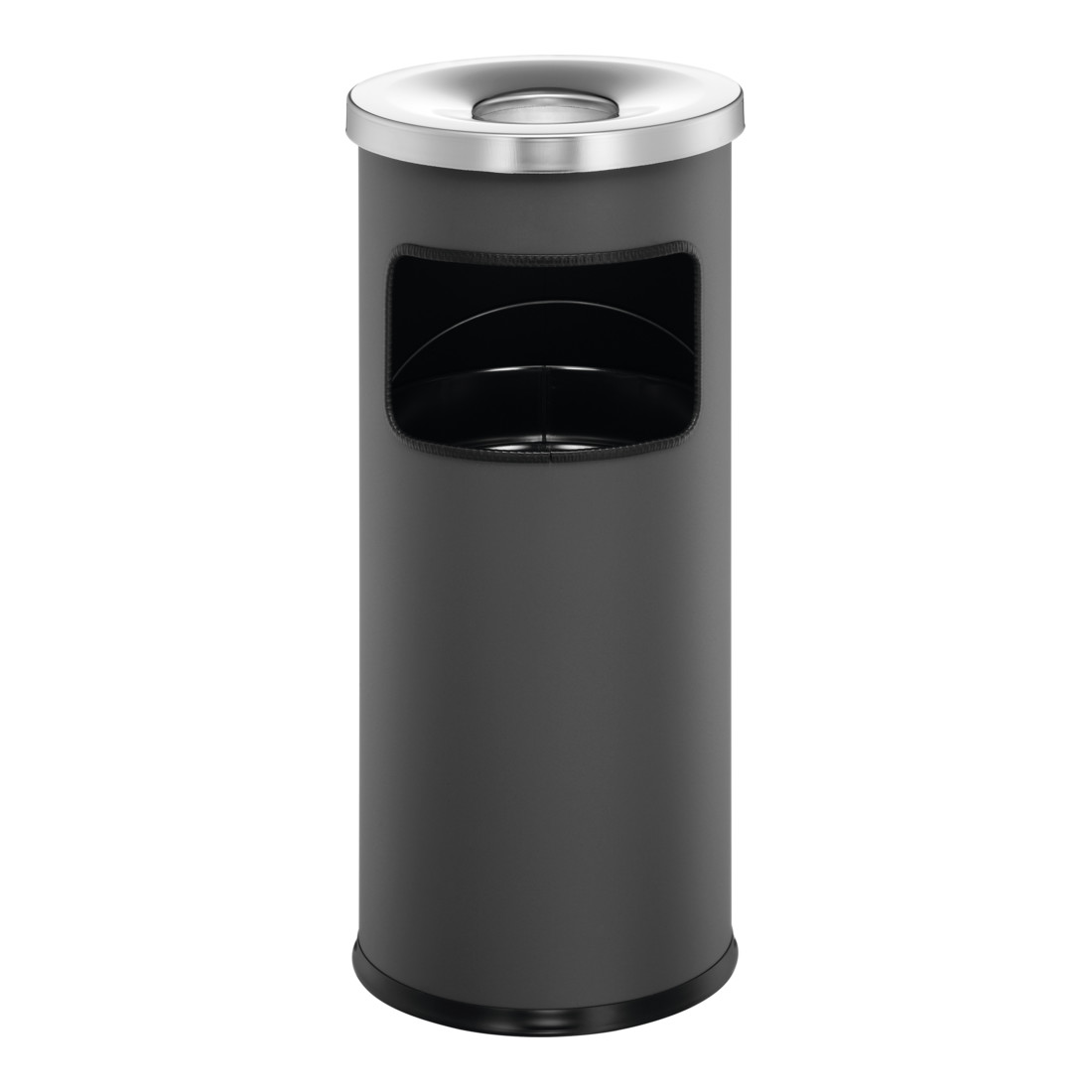 Durable Papierkorb safe mit Ascher Anthrazit 17l