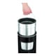 Durable Papierkorb safe mit Ascher Anthrazit 17l