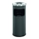 DURABLE Papierkorb 17L rund Metall mit Ascher SAFE silber