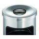 DURABLE Papierkorb 17L rund Metall mit Ascher SAFE silber