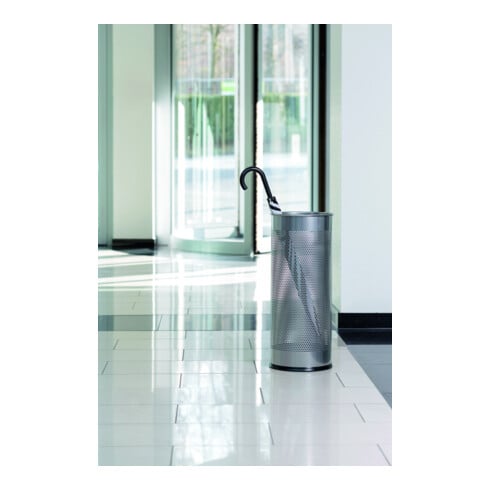 DURABLE Pied de parasol rond 28,5L argenté