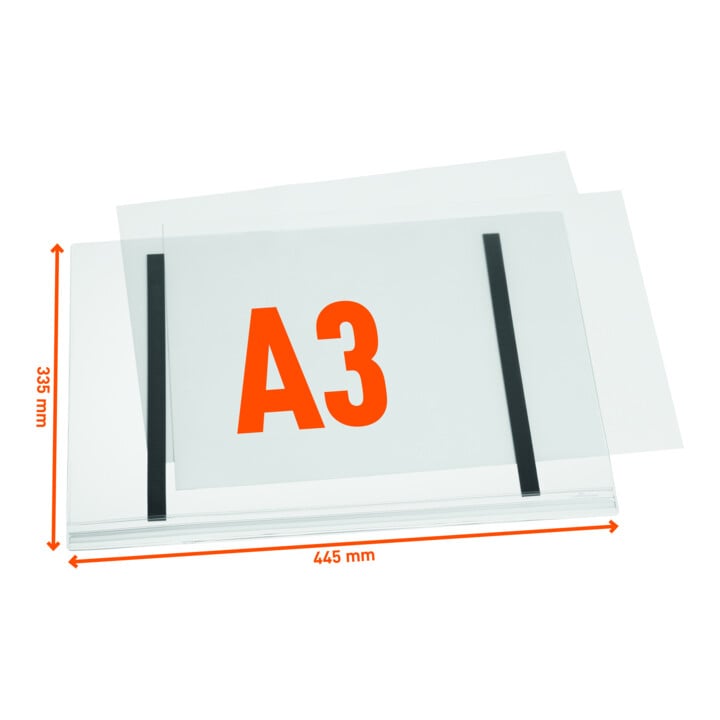 DURABLE Plakattasche A3 wasserdicht magnetisch 5 St.