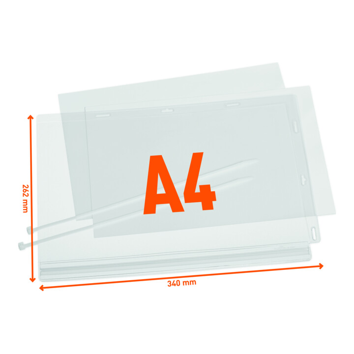 Durable Plakattasche wasserdicht A4 Kabelbinder
