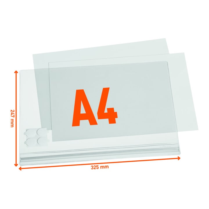 DURABLE Plakattasche wasserdicht A4 transparent 5 St.